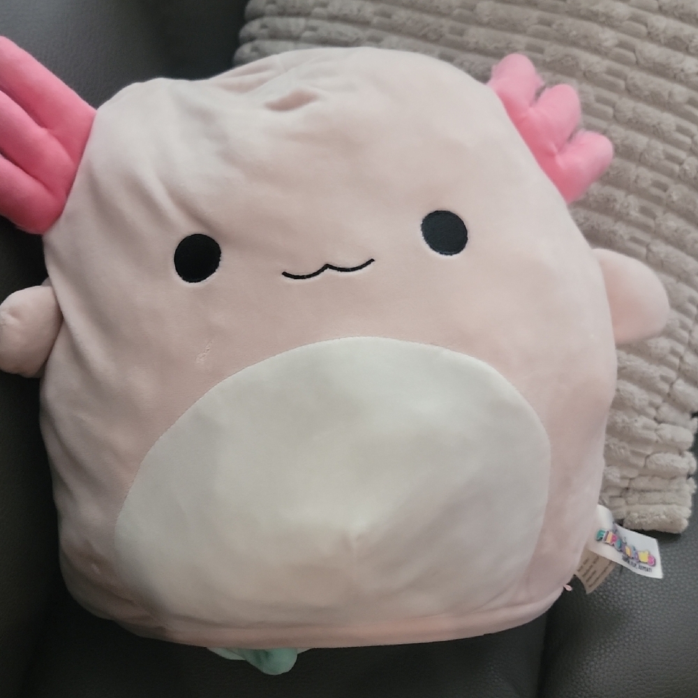 Plush Pink Axolotl Stuffed Animal Pillow - Kids Accessories